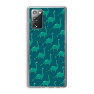 CaseCompany Diplodocus: Samsung Galaxy Note 20 / Note 20 5G Transparant Hoesje