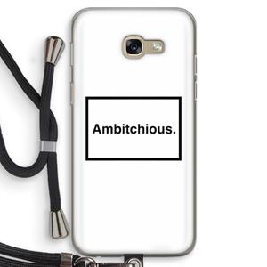 CaseCompany Ambitchious: Samsung Galaxy A5 (2017) Transparant Hoesje met koord