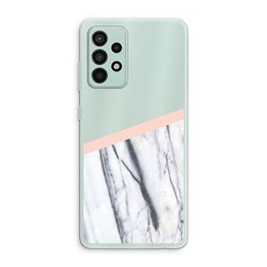 CaseCompany A touch of peach: Samsung Galaxy A52s 5G Transparant Hoesje