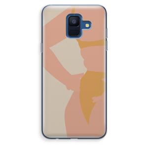 CaseCompany Bikini body: Samsung Galaxy A6 (2018) Transparant Hoesje