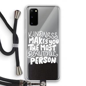 CaseCompany The prettiest: Samsung Galaxy S20 Transparant Hoesje met koord