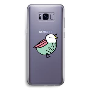 CaseCompany Birdy: Samsung Galaxy S8 Plus Transparant Hoesje