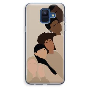 CaseCompany Sweet creatures: Samsung Galaxy A6 (2018) Transparant Hoesje