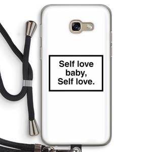 CaseCompany Self love: Samsung Galaxy A5 (2017) Transparant Hoesje met koord