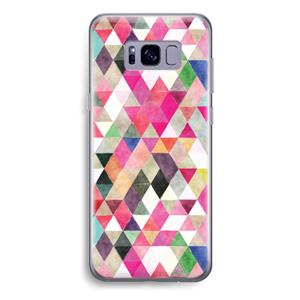 CaseCompany Gekleurde driehoekjes: Samsung Galaxy S8 Plus Transparant Hoesje