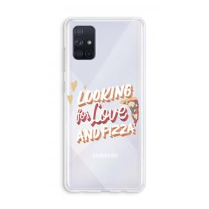 CaseCompany Pizza is the answer: Galaxy A71 Transparant Hoesje