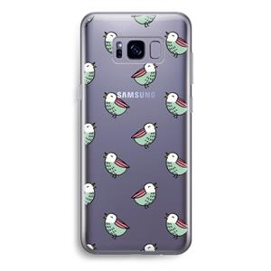 CaseCompany Vogeltjes: Samsung Galaxy S8 Plus Transparant Hoesje