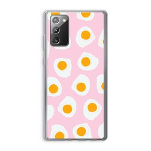 CaseCompany Dancing eggs: Samsung Galaxy Note 20 / Note 20 5G Transparant Hoesje