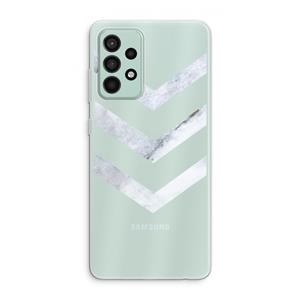 CaseCompany Marmeren pijlen: Samsung Galaxy A52s 5G Transparant Hoesje