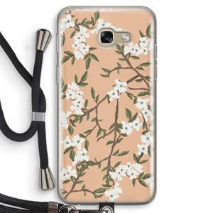 CaseCompany Blossoming spring: Samsung Galaxy A5 (2017) Transparant Hoesje met koord