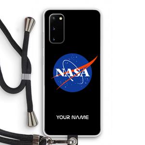 CaseCompany NASA: Samsung Galaxy S20 Transparant Hoesje met koord