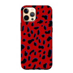 CaseCompany Red Leopard: iPhone 12 Pro Max Tough Case