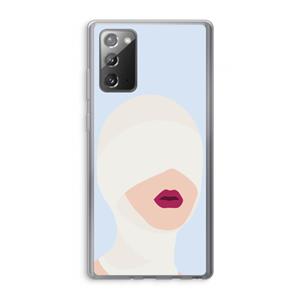CaseCompany Incognito: Samsung Galaxy Note 20 / Note 20 5G Transparant Hoesje