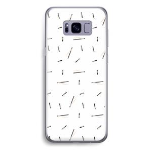 CaseCompany Hipster stripes: Samsung Galaxy S8 Plus Transparant Hoesje