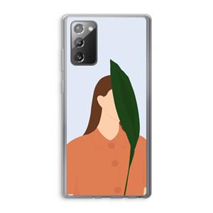 CaseCompany Leaf: Samsung Galaxy Note 20 / Note 20 5G Transparant Hoesje