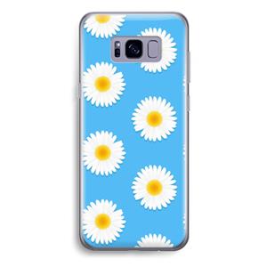 CaseCompany Margrietjes: Samsung Galaxy S8 Plus Transparant Hoesje