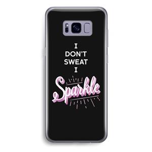 CaseCompany Sparkle quote: Samsung Galaxy S8 Plus Transparant Hoesje