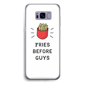 CaseCompany Fries before guys: Samsung Galaxy S8 Plus Transparant Hoesje