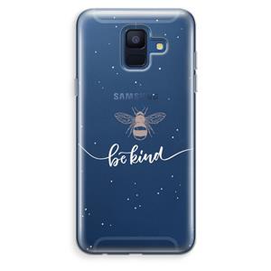 CaseCompany Be(e) kind: Samsung Galaxy A6 (2018) Transparant Hoesje