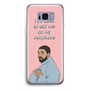 CaseCompany Hotline bling: Samsung Galaxy S8 Plus Transparant Hoesje