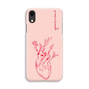 CaseCompany Blooming Heart: iPhone XR Volledig Geprint Hoesje