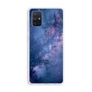 CaseCompany Nebula: Galaxy A71 Transparant Hoesje