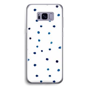 CaseCompany Blauwe stippen: Samsung Galaxy S8 Plus Transparant Hoesje