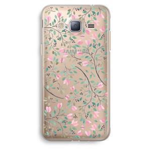 CaseCompany Sierlijke bloemen: Samsung Galaxy J3 (2016) Transparant Hoesje