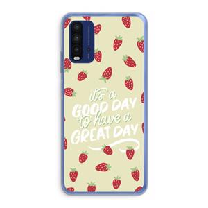 CaseCompany Don't forget to have a great day: Xiaomi Redmi 9T Transparant Hoesje