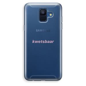 CaseCompany kwetsbaar: Samsung Galaxy A6 (2018) Transparant Hoesje