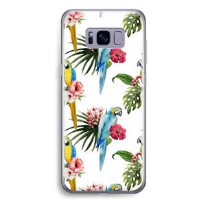 CaseCompany Kleurrijke papegaaien: Samsung Galaxy S8 Plus Transparant Hoesje