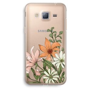 CaseCompany Floral bouquet: Samsung Galaxy J3 (2016) Transparant Hoesje