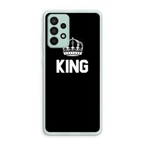 CaseCompany King zwart: Samsung Galaxy A52s 5G Transparant Hoesje