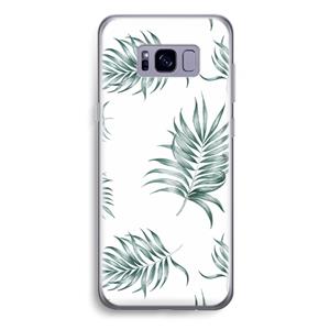 CaseCompany Simple leaves: Samsung Galaxy S8 Plus Transparant Hoesje
