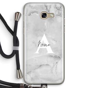 CaseCompany Ivory Marble: Samsung Galaxy A5 (2017) Transparant Hoesje met koord