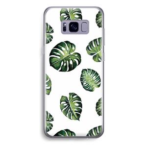 CaseCompany Tropische bladeren: Samsung Galaxy S8 Plus Transparant Hoesje
