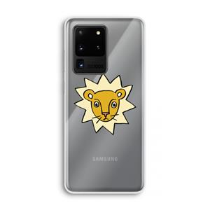 CaseCompany Kleine leeuw: Samsung Galaxy S20 Ultra Transparant Hoesje