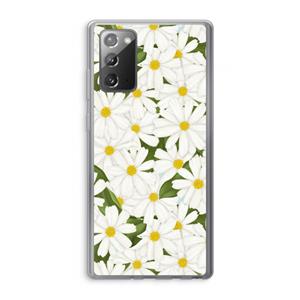 CaseCompany Summer Daisies: Samsung Galaxy Note 20 / Note 20 5G Transparant Hoesje