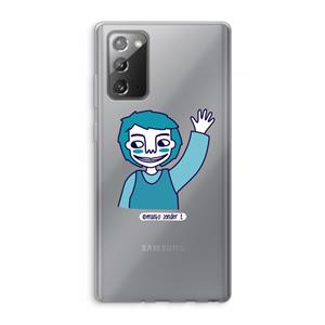 CaseCompany Zwaai: Samsung Galaxy Note 20 / Note 20 5G Transparant Hoesje