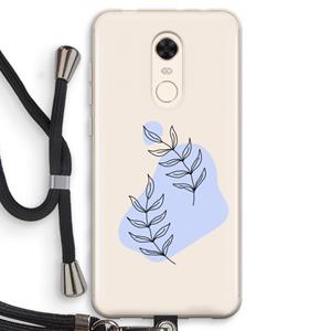 CaseCompany Leaf me if you can: Xiaomi Redmi 5 Transparant Hoesje met koord