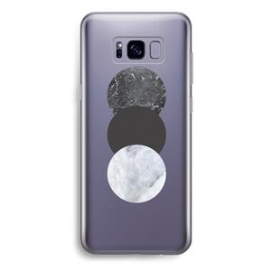 CaseCompany Marmeren cirkels: Samsung Galaxy S8 Plus Transparant Hoesje