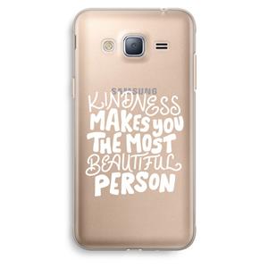 CaseCompany The prettiest: Samsung Galaxy J3 (2016) Transparant Hoesje