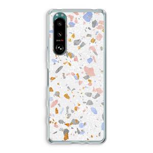 CaseCompany Terrazzo N°8: Sony Xperia 5 III Transparant Hoesje