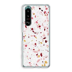 CaseCompany Terrazzo N°9: Sony Xperia 5 III Transparant Hoesje