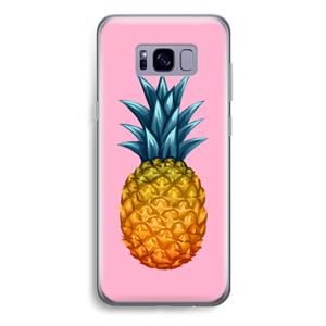 CaseCompany Grote ananas: Samsung Galaxy S8 Plus Transparant Hoesje