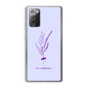 CaseCompany Be a wildflower: Samsung Galaxy Note 20 / Note 20 5G Transparant Hoesje
