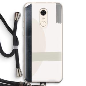 CaseCompany Baca: Xiaomi Redmi 5 Transparant Hoesje met koord