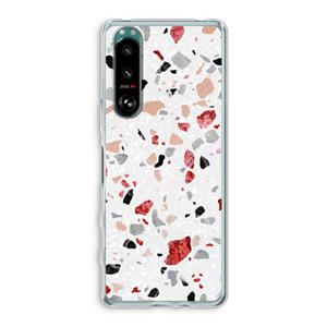 CaseCompany Terrazzo N°12: Sony Xperia 5 III Transparant Hoesje