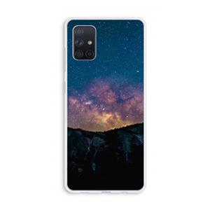 CaseCompany Travel to space: Galaxy A71 Transparant Hoesje