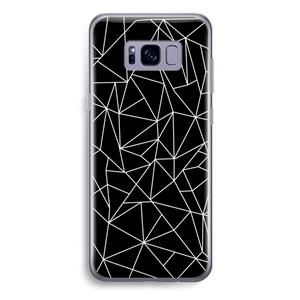 CaseCompany Geometrische lijnen wit: Samsung Galaxy S8 Plus Transparant Hoesje